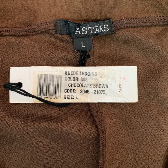 ASTARS Portobello Road Faux Suede Flared Leggings - Picture 7 of 8